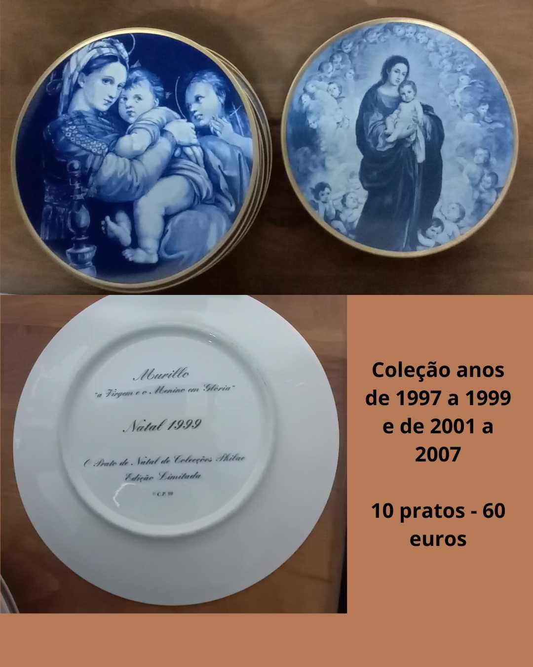 Pratos coleção religiosos