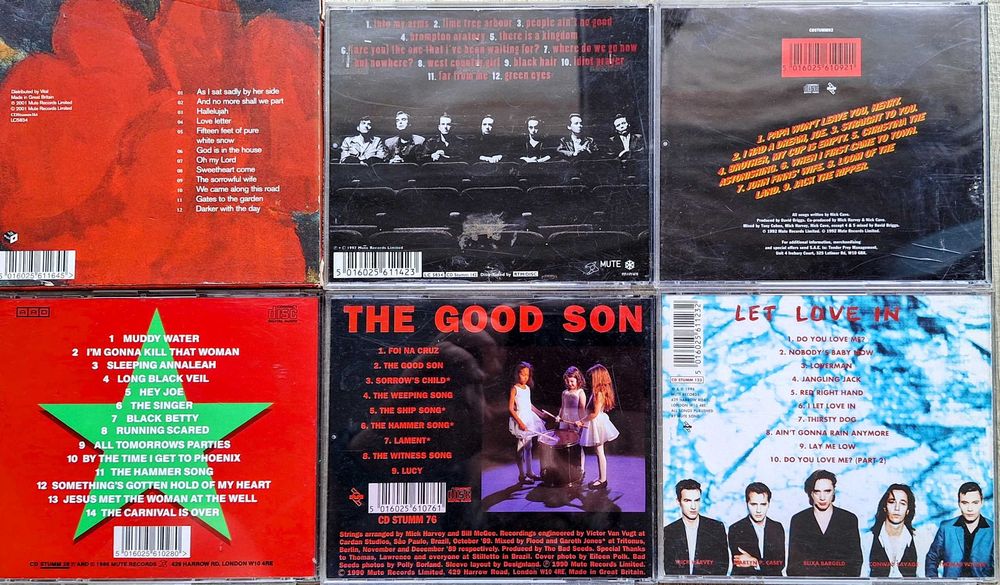 Pack de 5 CDs Clássicos Nick Cave and The Bad Seeds