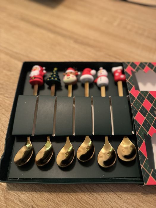 Conjunto de colheres Natal - 6 unidades