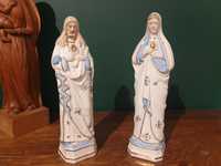 Piękne figurki Biskwit Pan Jezus i Maryja Matka Boska