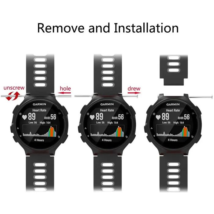 Braceletes Garmin  Forerunner 735XT, 220, 230, 235, 620, 630, etc