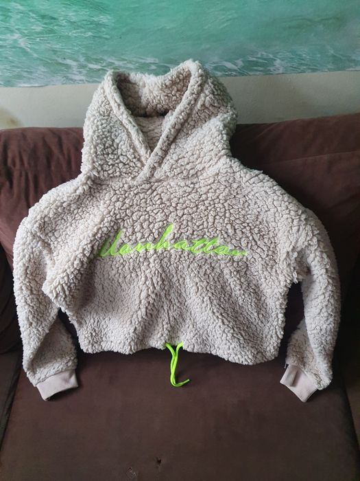 Ciepła bluza z kapturem H&M roz. 134/140