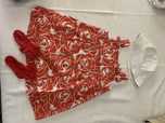 Conjuntinho: vestido vermelho de verão