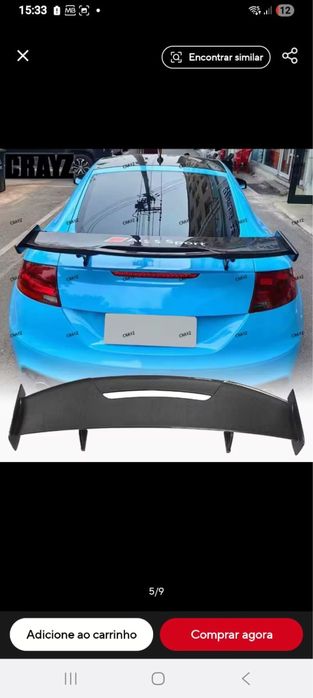 Aileron carro desportivo