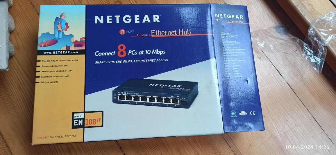 Netgear Ethernet Hub EN 108TP