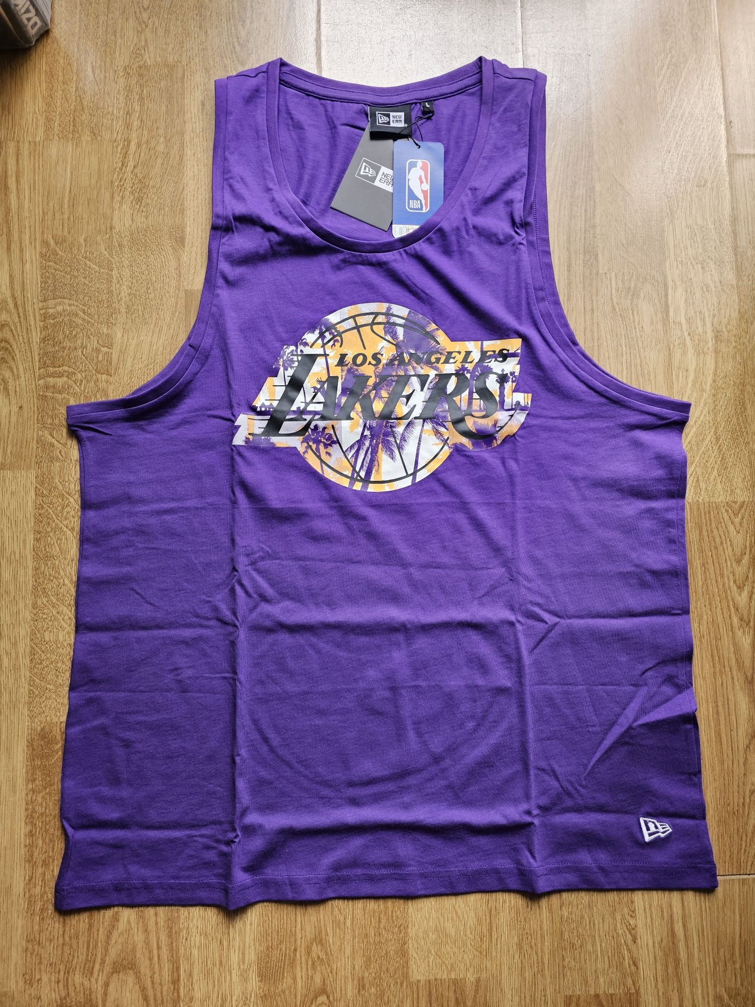 Nowa koszulka New Era  NBA, LA Lakers rozmiar L fioletowa