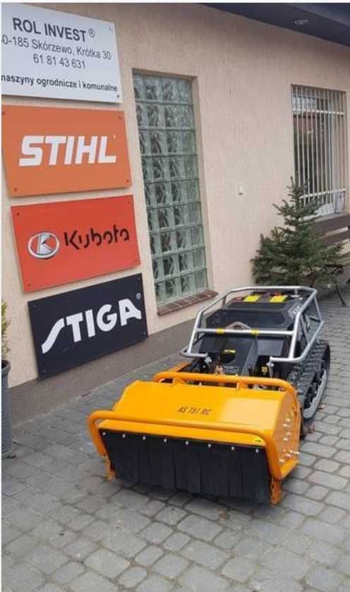 Robot koszący do trawy AS MOTOR 751. Na skarpy i pobocza. Maszyna DEMO