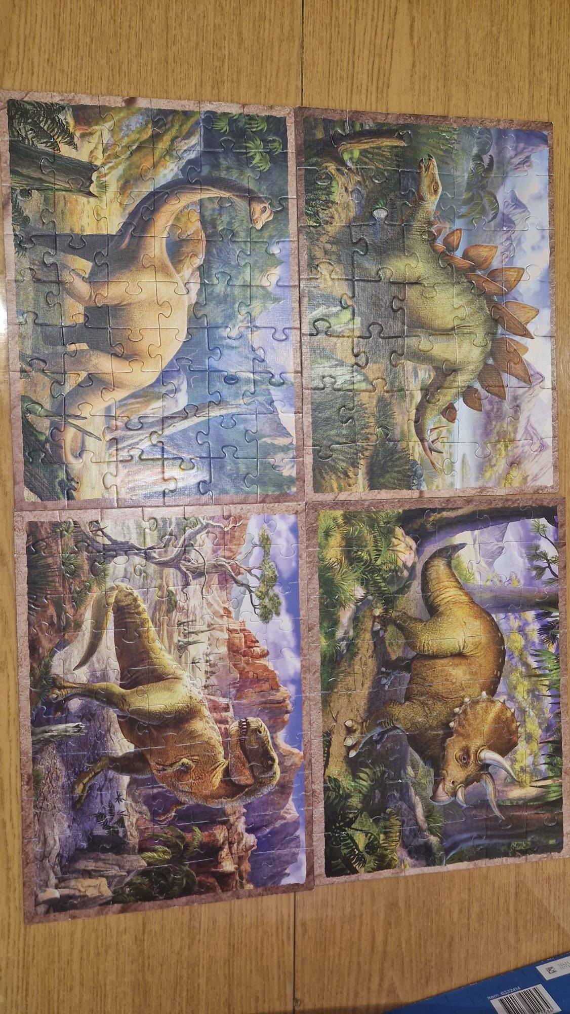 Puzzle trefl 4w1 dinozaury 35/48/54/70 El.