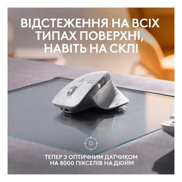 Миша Logitech MX Master 3S For Mac Pale Grey (910-006572)