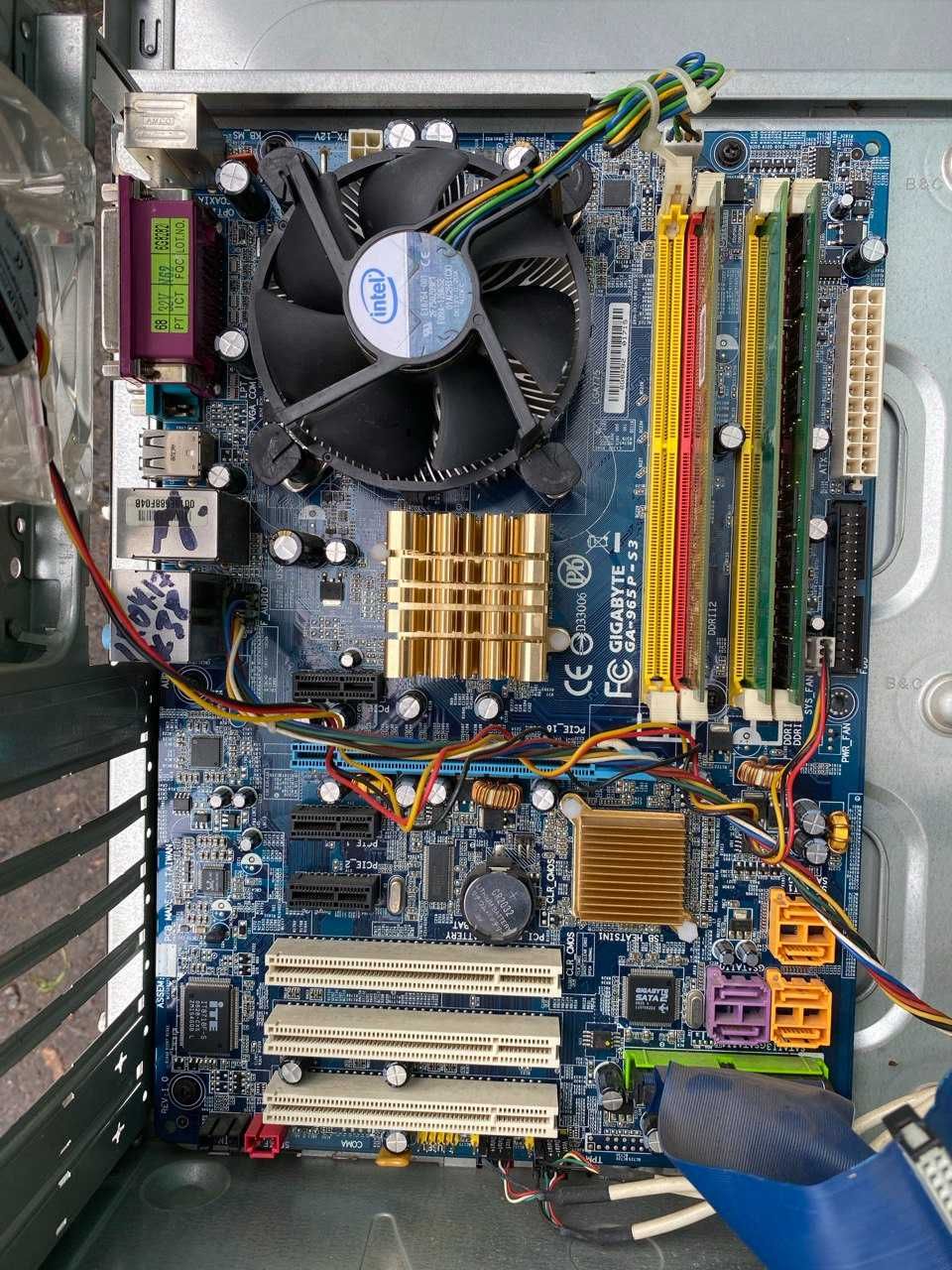 Комплект до ПК Gigabyte GA-965P-S3, Intel Core 2 Duo E6300, 3 GB DDR2