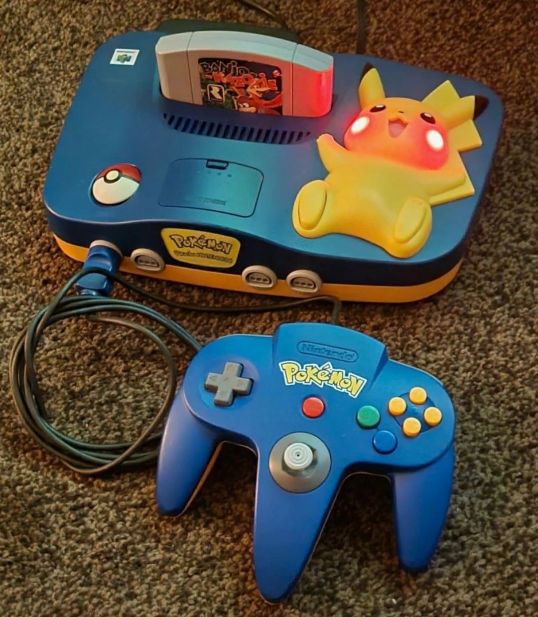 Nintendo 64 pikachu 100% kompletne