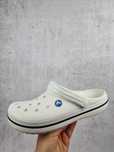 Buty klapki Crocs Damskie Unisex Chodaki 39 40 Białe Gumowe Lekkie