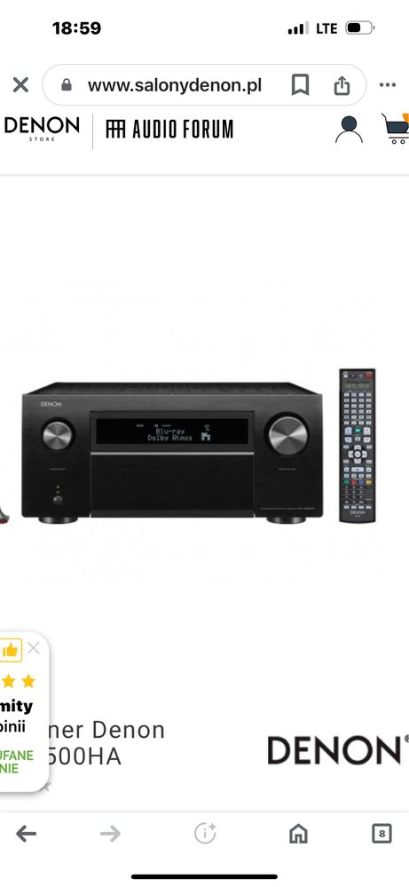 Denon  AVC-X8500 H czarny