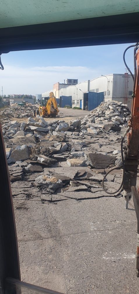 Wyburzenia i rozbiórki , skuwanie posadzek,tarasów.usługi minikoparką