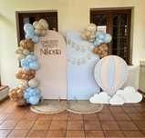 Balonowa girlanda / balony / dekoracja / chrzest / roczek / urodziny
