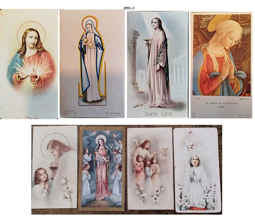 Arte Sacra – 51 Pagelas de Santos – Anos: De:1920 a 1949