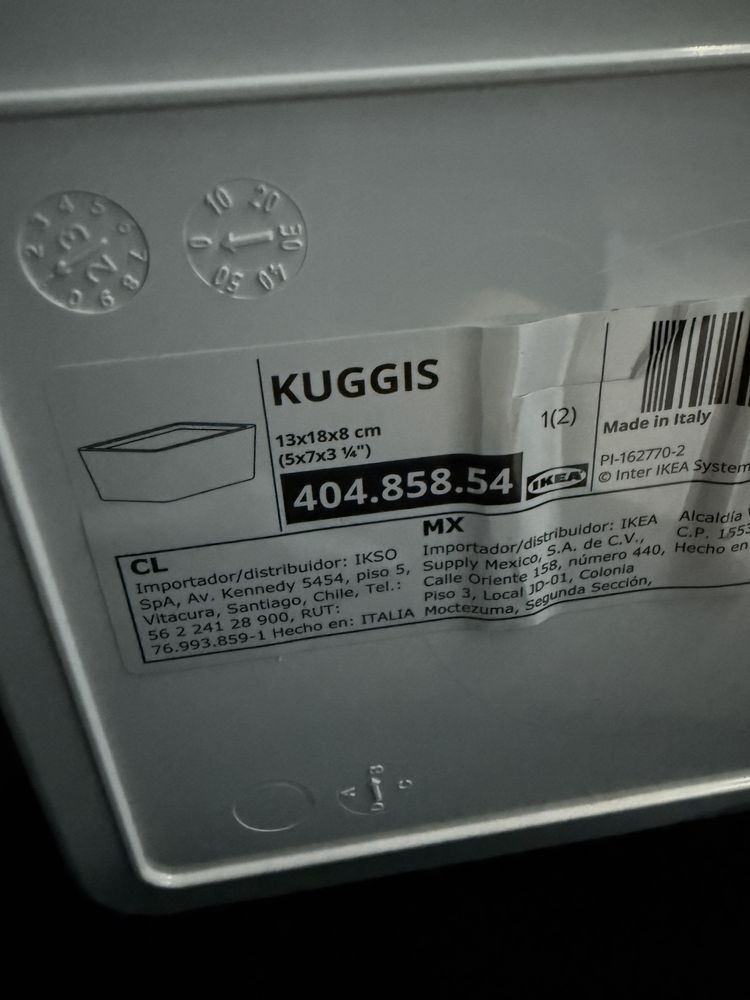 Ikea pojemnik bialy kuggis organizacja