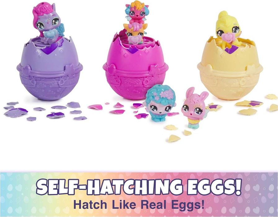 Хетчималс корзинка с фигурками в яйцах Hatchimals Alive Spring Basket
