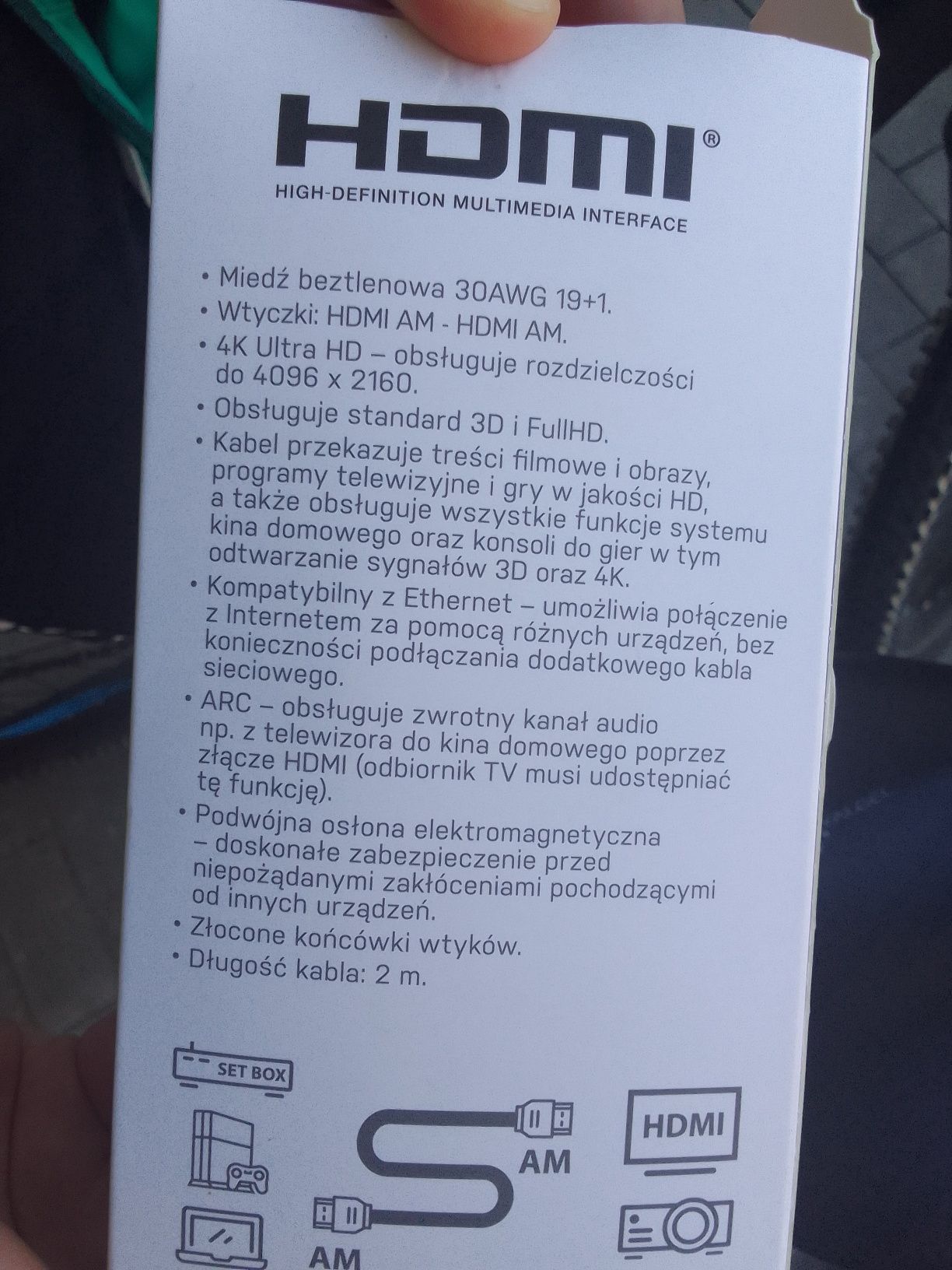 kabel HDMI 2 metry