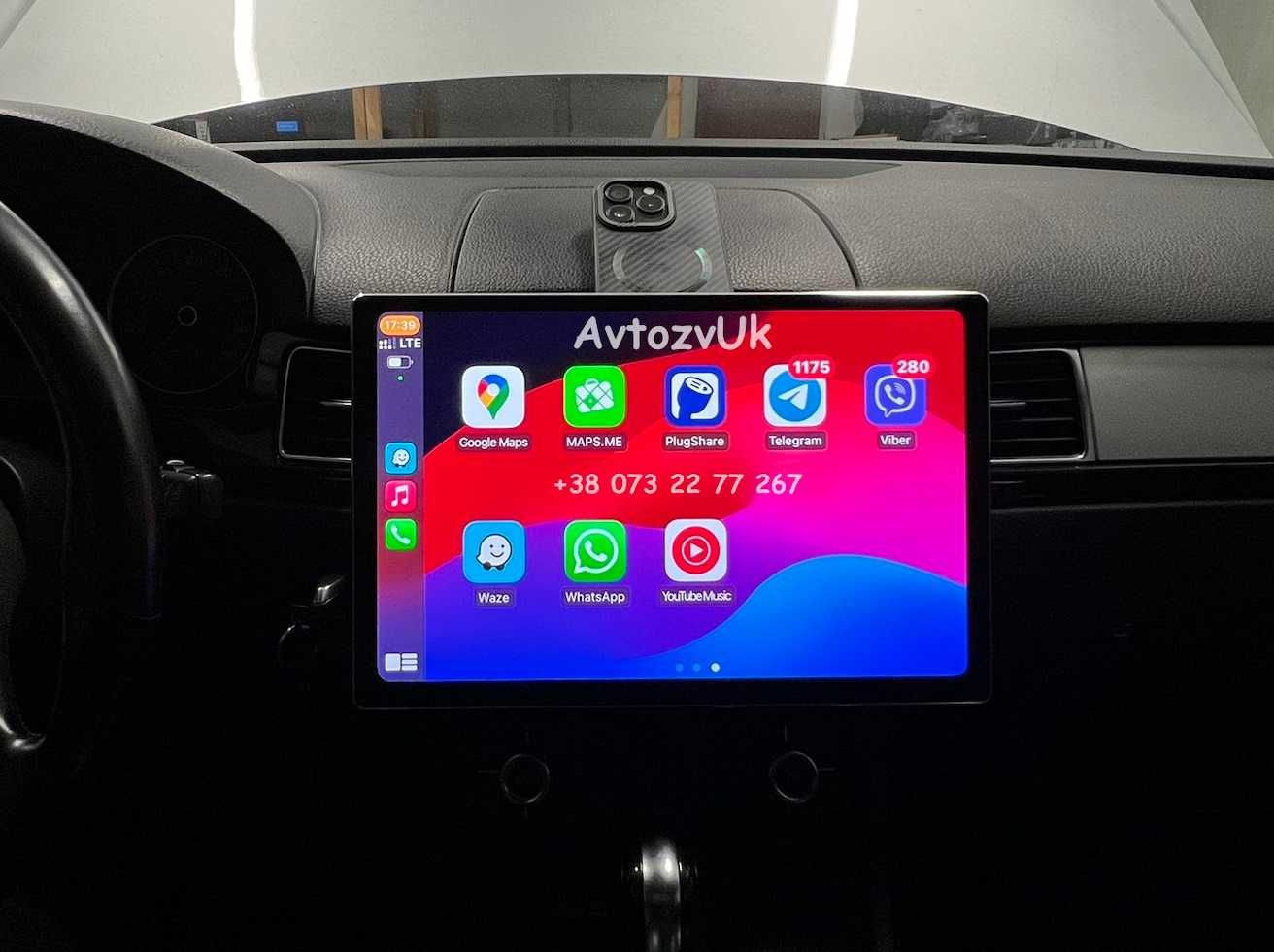 Магнитола TOUAREG Volkswagen VW Tesla 2 din Тоурег CarPlay Android 14