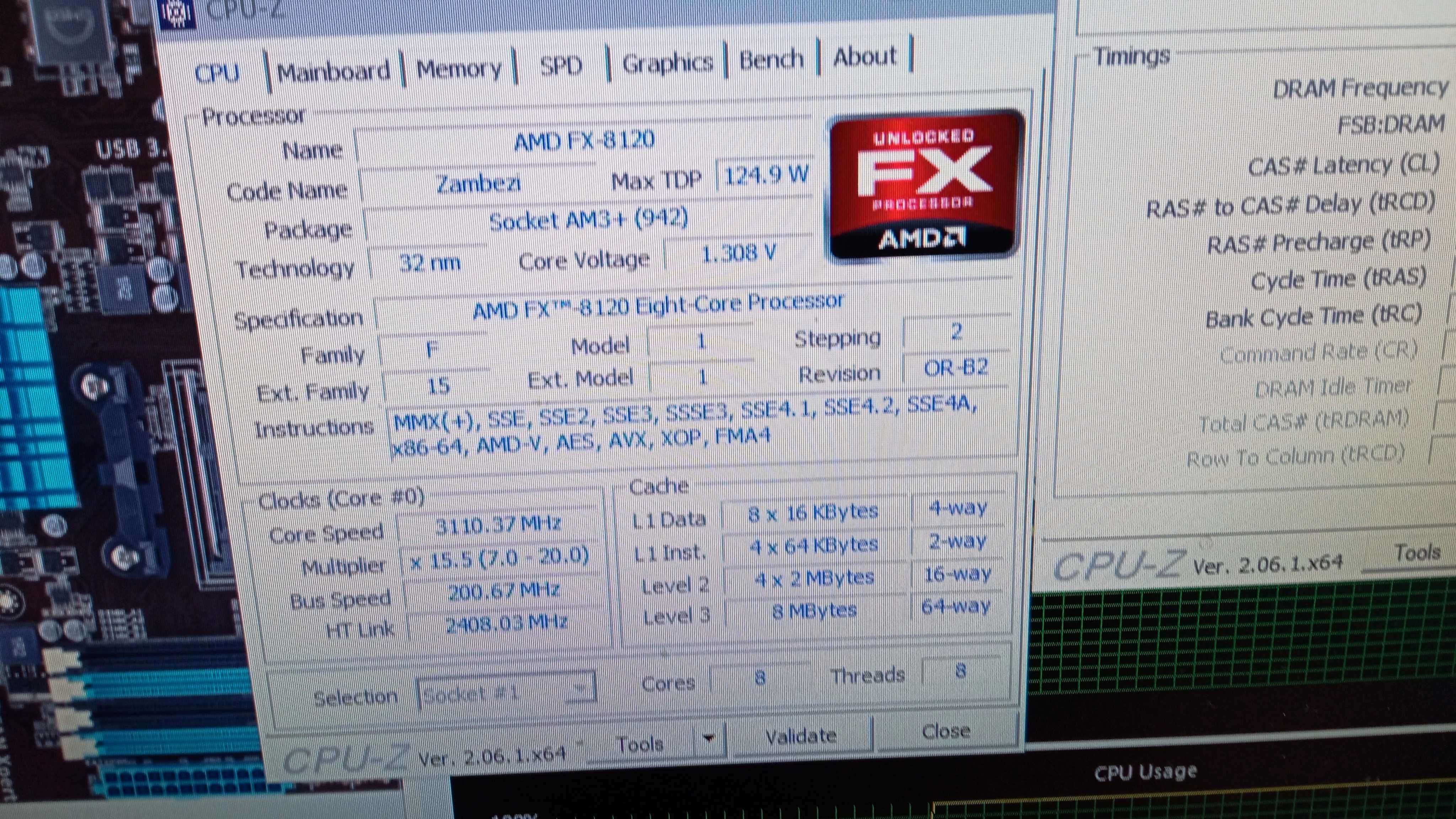 Процесор AMD FX-8120 3.10GHz/ sAM3+