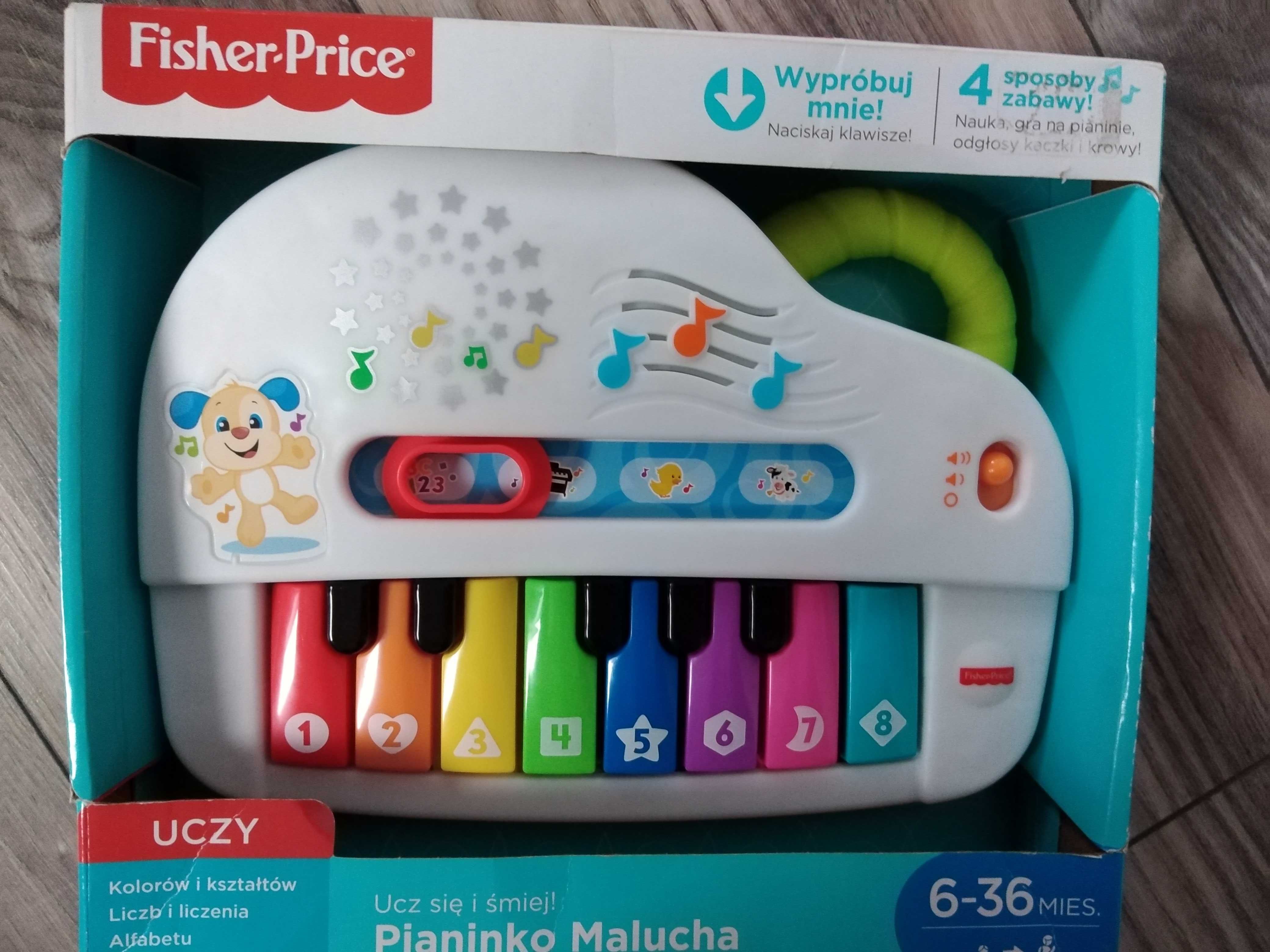 Nowe pianinko edukacyjne Fisher price