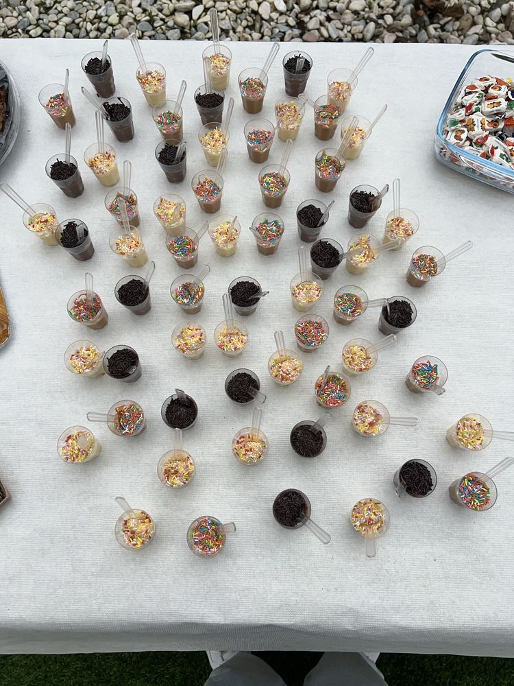 Brigadeiros no copo.