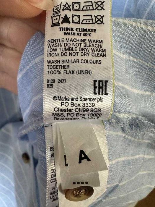 M&S топ льняной, майка