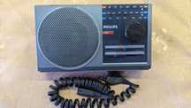 Радиоприёмник Philips D-2010 1986 года Portable Radio Vintage