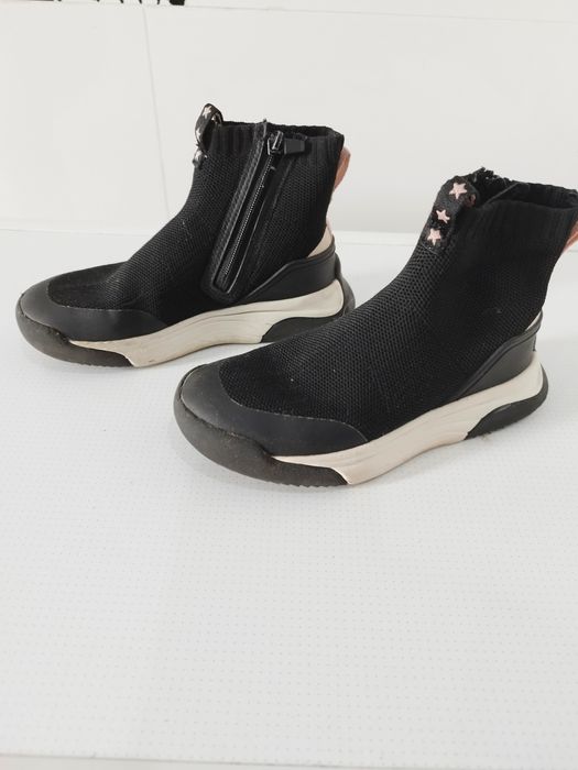Botki 29 Zara dla dziewczynki, jesień, czarne