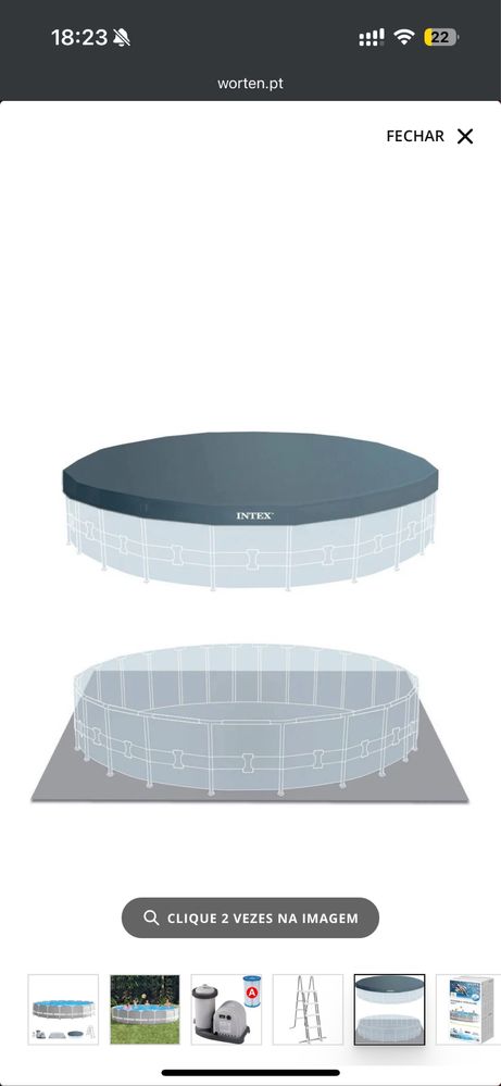 Piscina tubular redonda 457x107cm