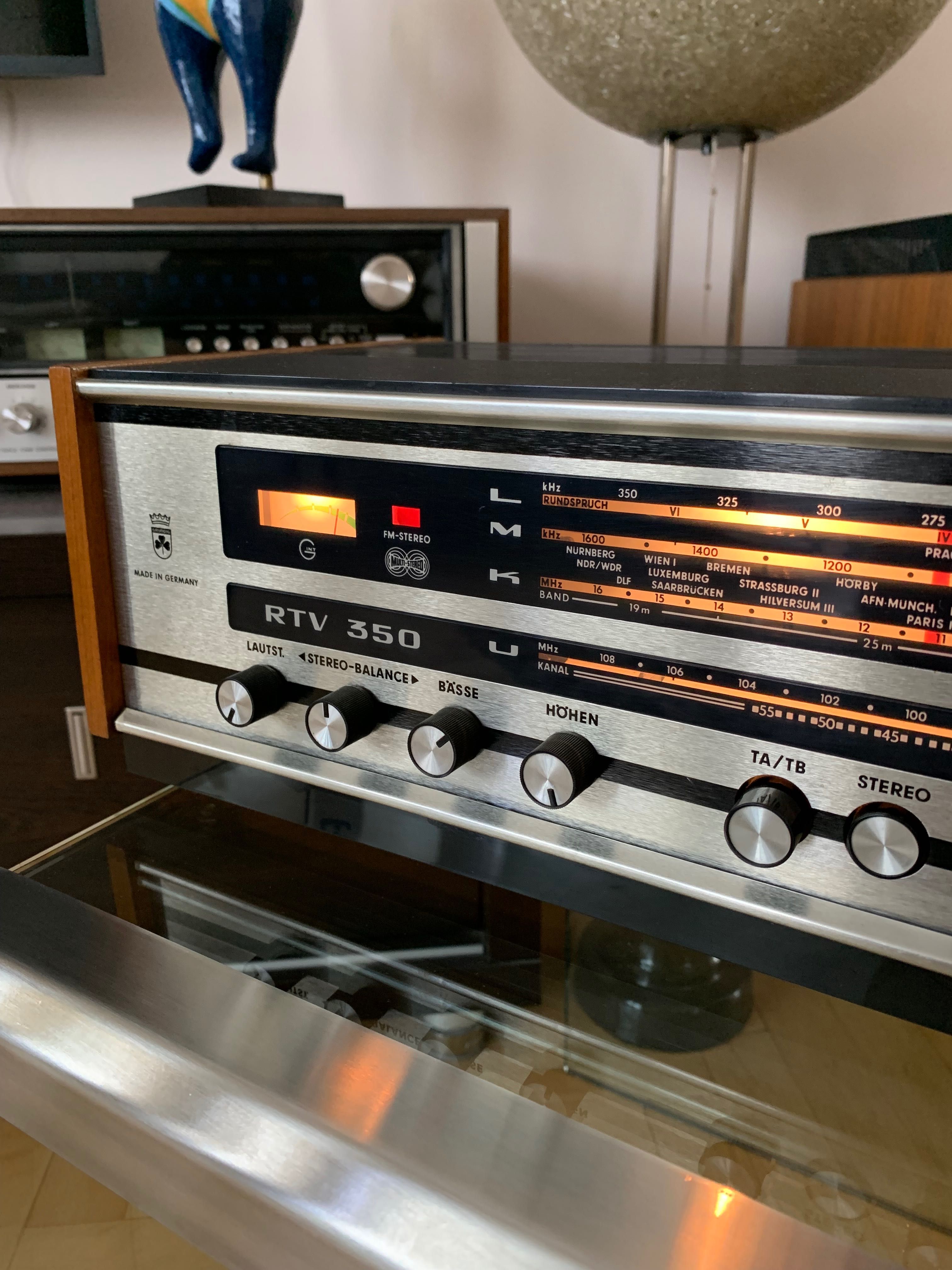 Kolekcjonerski amplituner GRUNDIG RTV 350 Vintage 60’s