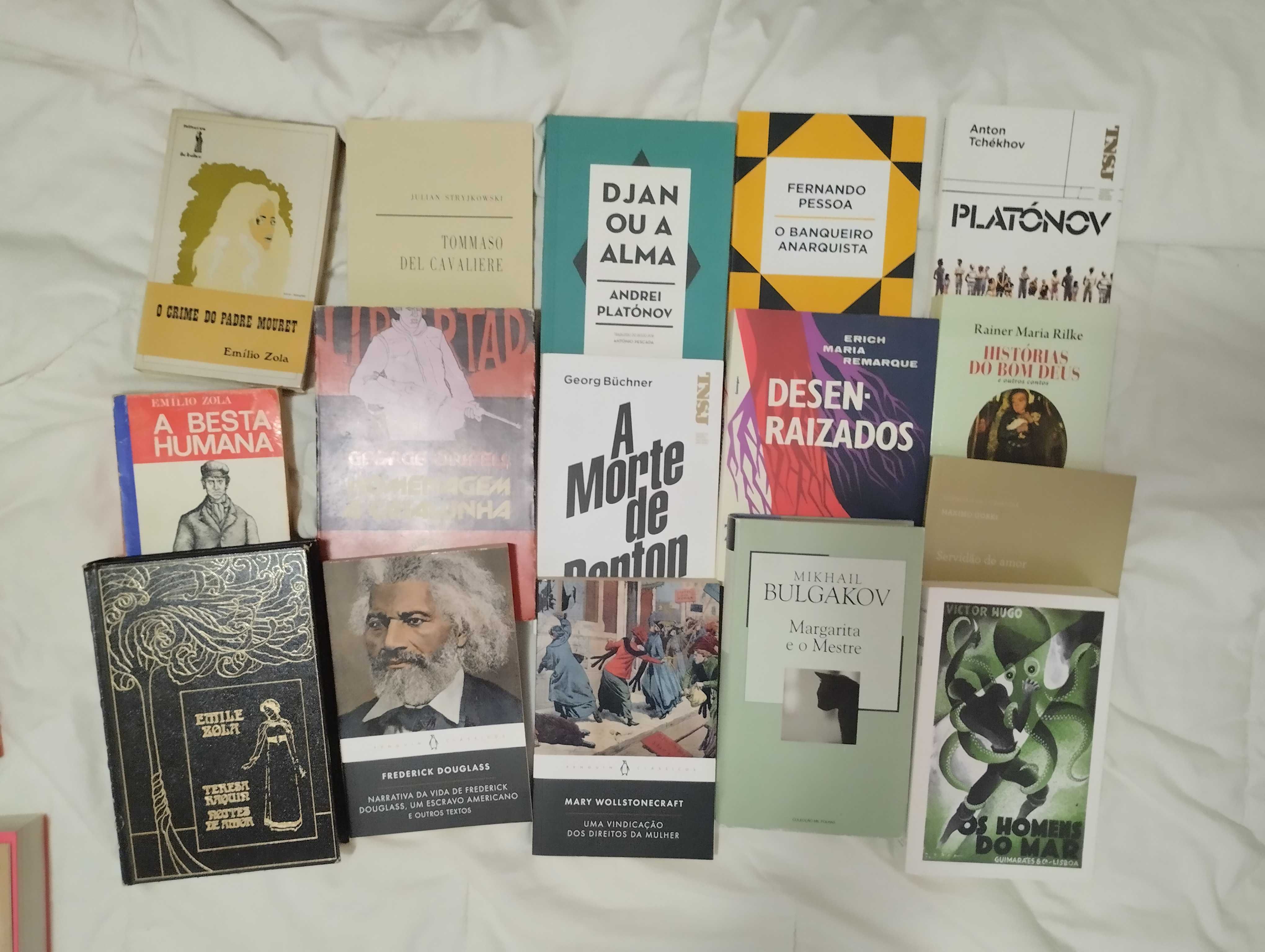 50 livros de autores clássicos, modernos e de teatro desde 2€ a 10€