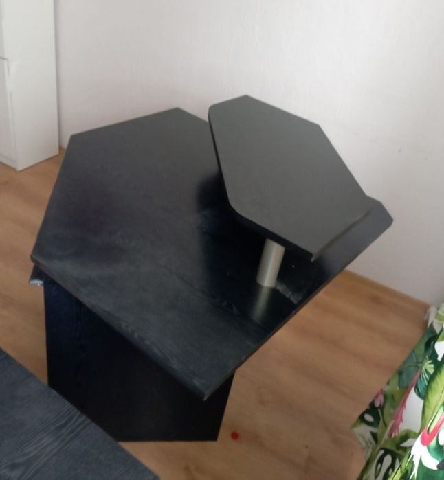 Biurko narożne czarne