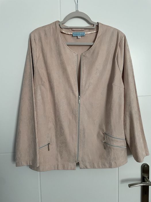 Kurtka narzutka marynarka bluza żakiet 46 Pfeffinger pudrowy róż