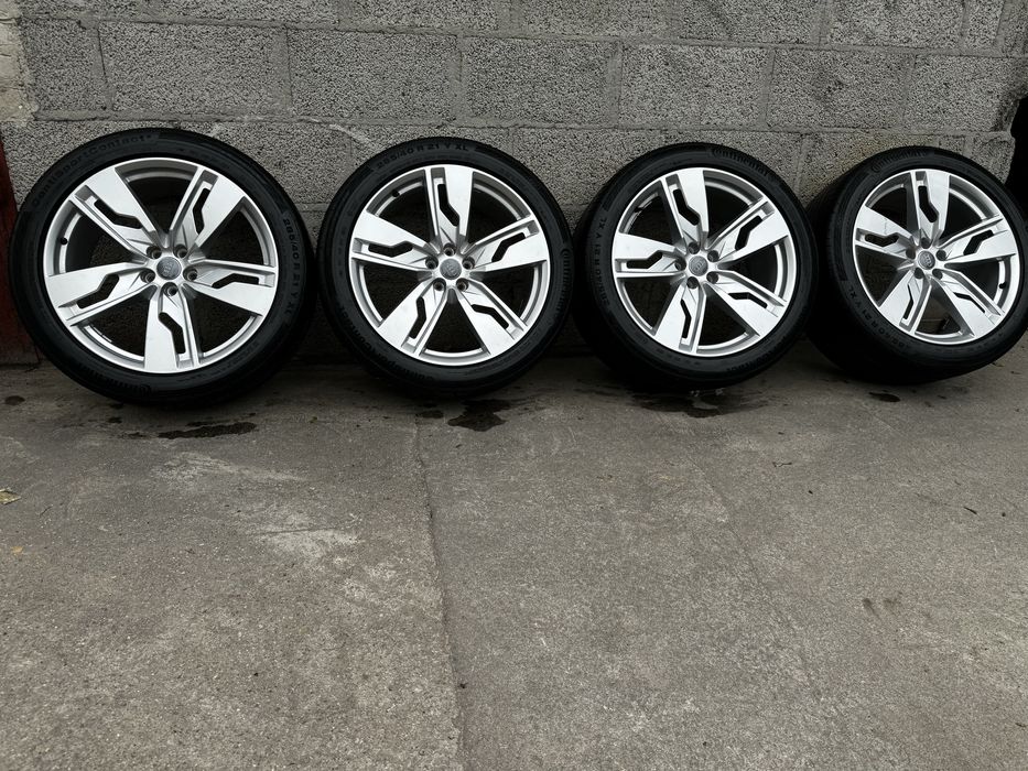 Oryginalne koła R21 5x112 Audi Q7 SQ7 Q8 4M0 Opony 285/40/21