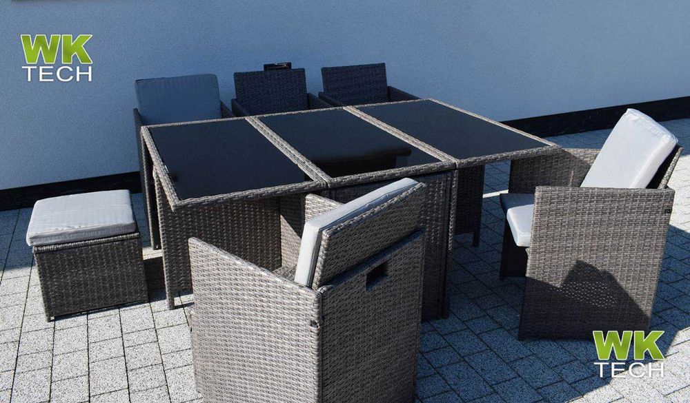 Meble ogrodowe PREMIUM 10 osób NOWE zestaw mebli ogrodowych pokrowiec