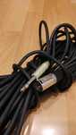 Kabel mikrofonowy 2x0.22 mm^2, Jack 6.3mm - XLR, 20m