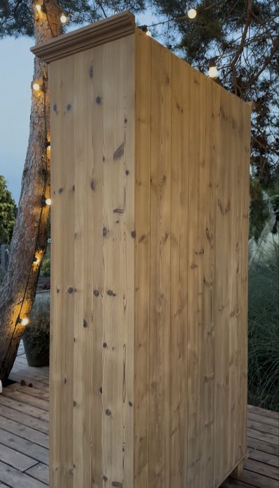 Sosnowa  biblioteczka , drewniana biblioteka