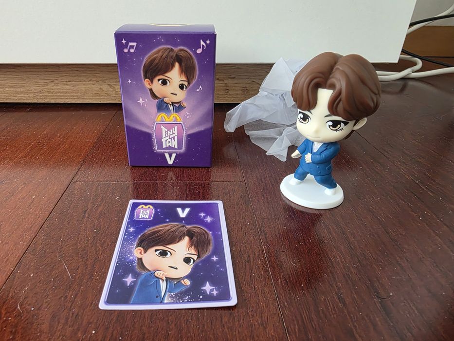 5 Brinquedos TinyTAN - Jung Kook, j-hope, V, SUGA e RM
