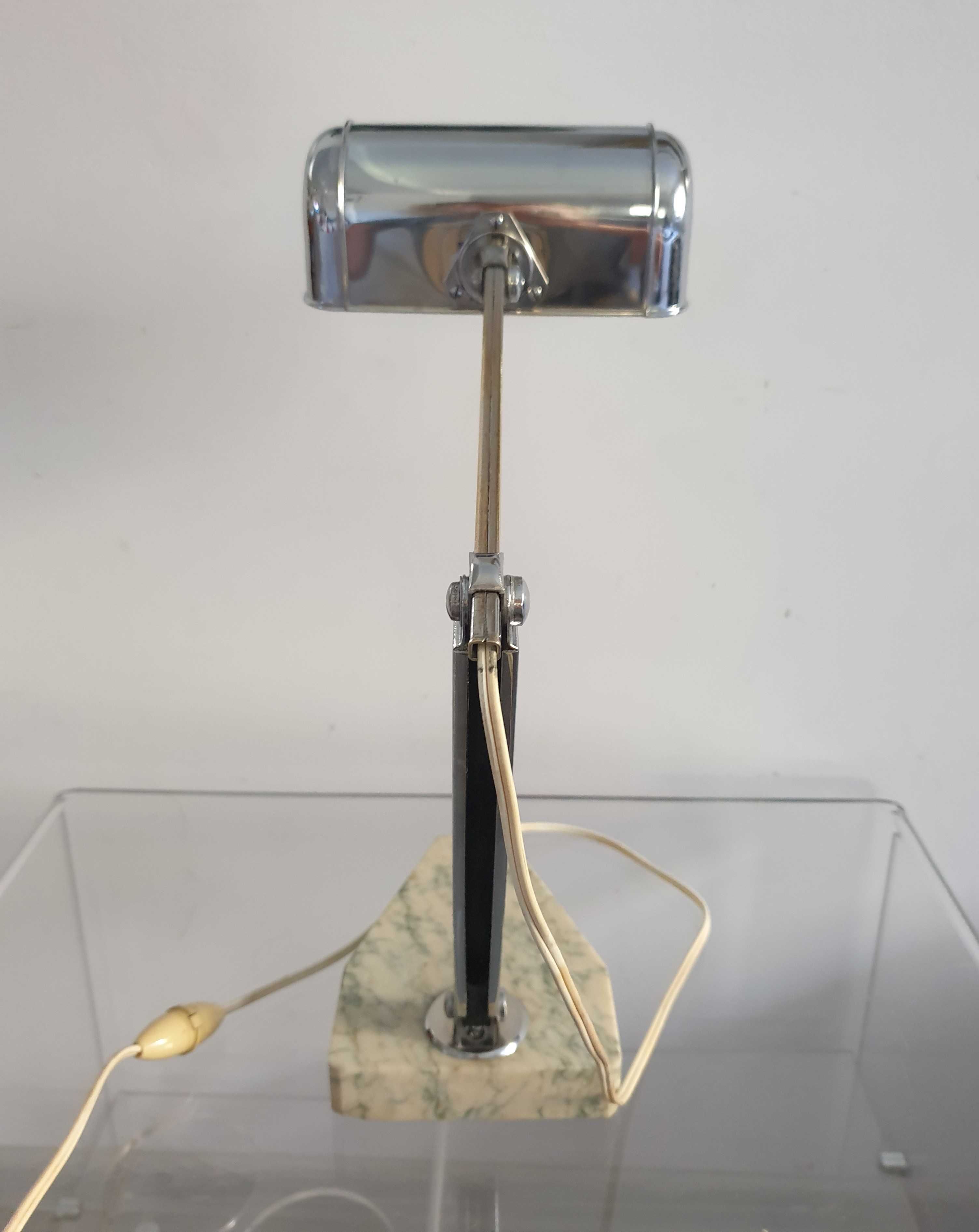 Przedwojenna LAMPA Art Deco Pirouett sygnowana Francja lata 30te