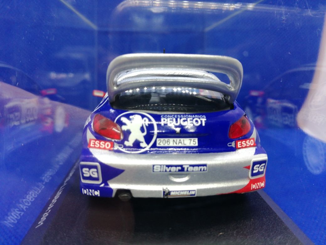 N.9 Miniatura 1/43 Peugeot 206 WRC A. Lopes Rally de Portugal 2001