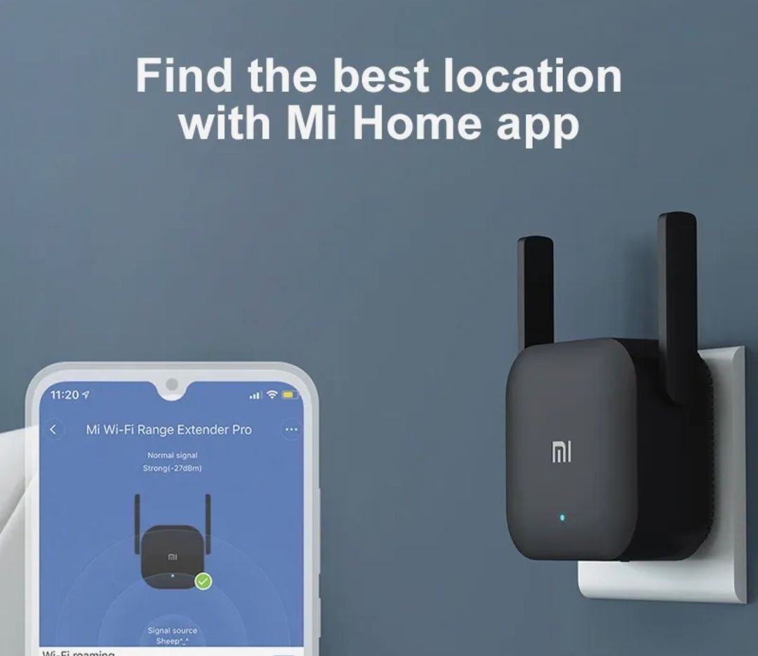 В наличии! Репитер/ретранслятор Xiaomi Mi WiFi Amplifier Prо 300 mb/s!