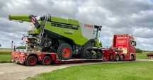 Transport kombajnów sieczkarni opryskiwaczy forwarder harvester TANIO!