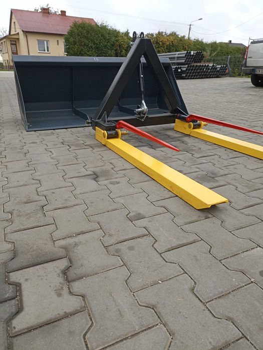 Łyżka na TUZ kiper ramka 3w1 widły do palet kły do balotów