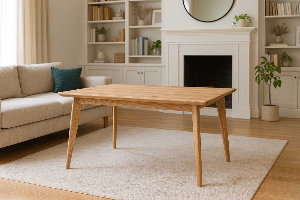 Stół Dębowy, LOFT, 100% Lite Drewno DĄB, Rozkładany.