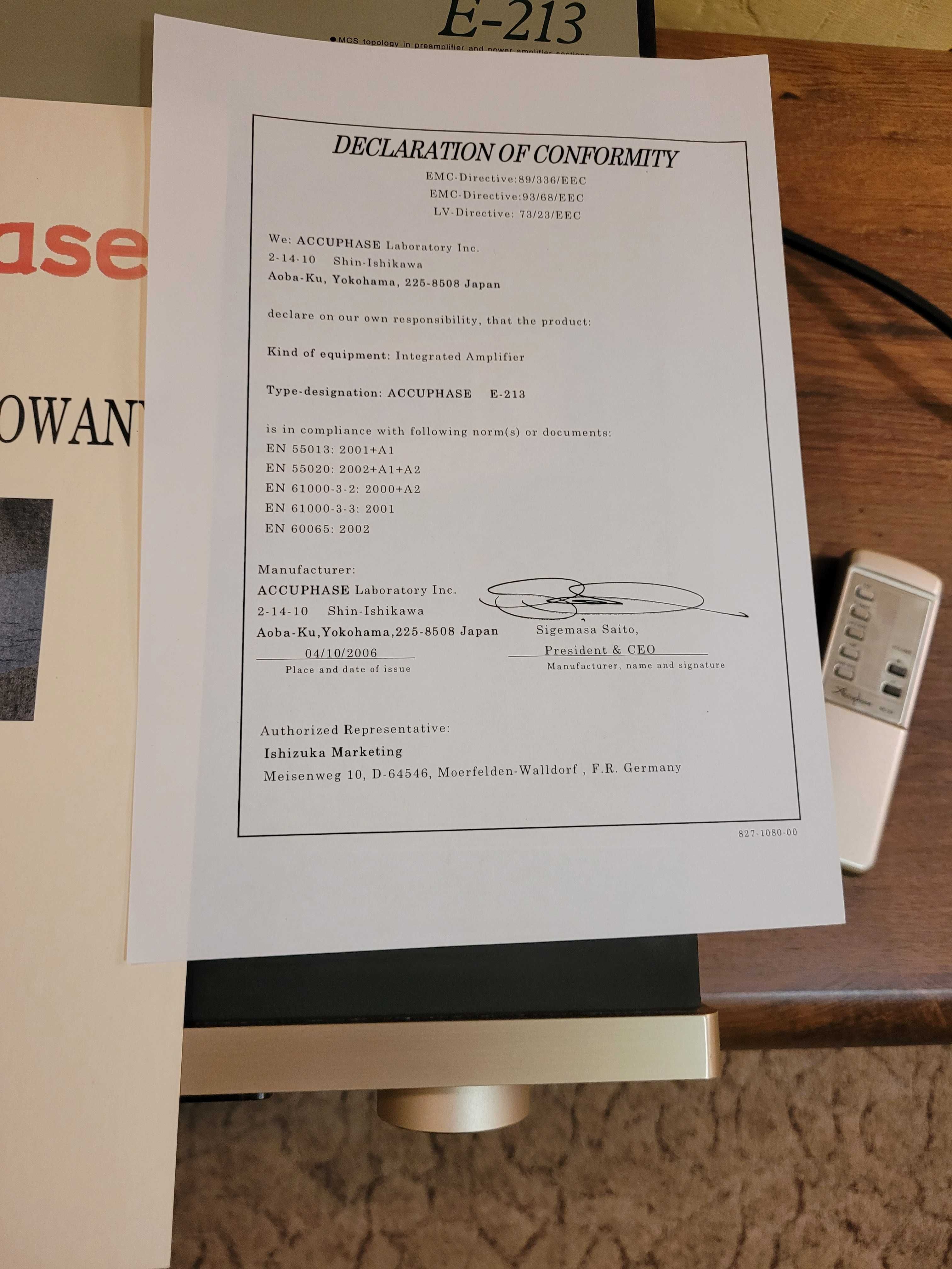ACCUPHASE E-213 Stereofoniczny wzmacniacz zintegrowany. Stan idealny!