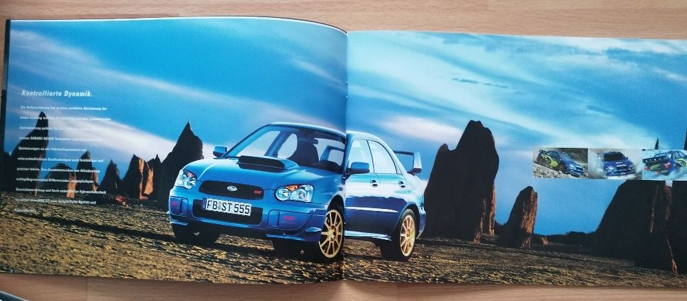 Prospekt Subaru Impreza II WRX STI 2004 rok.