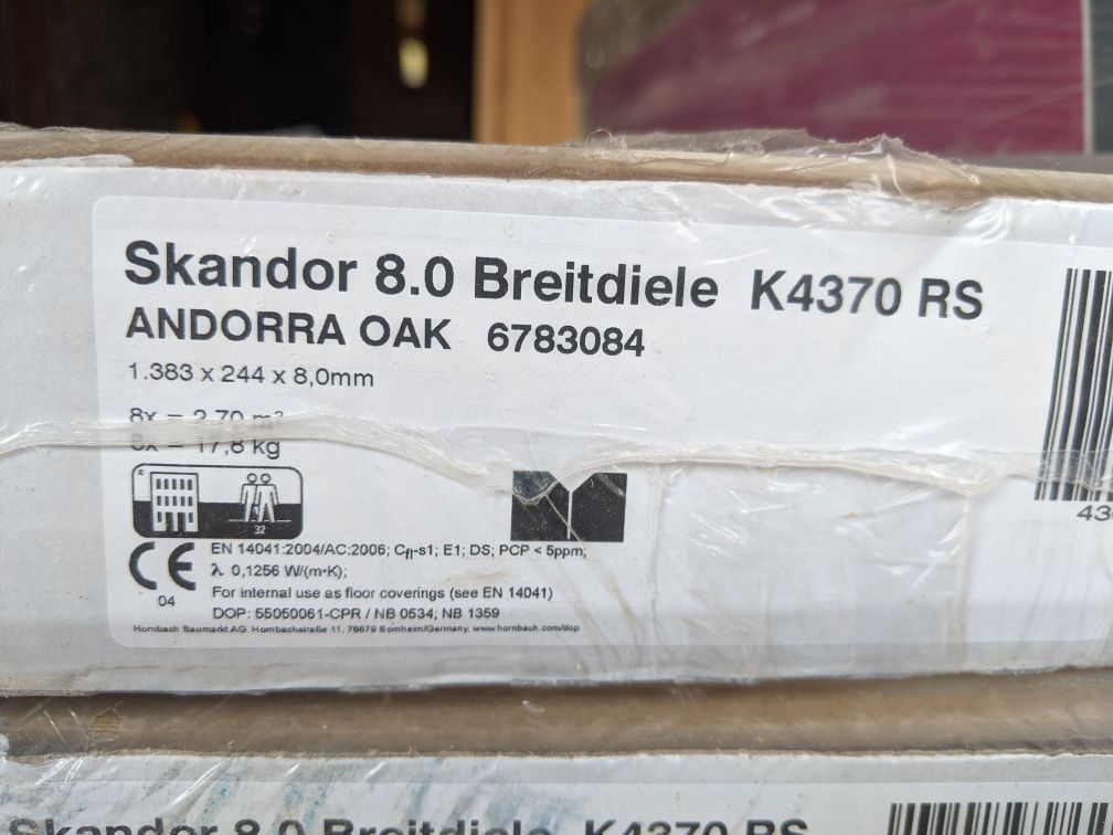 Ламінат Дуб Андорра Skandor 8.0 Breitdiele K4370 RS ANDORRA OAK