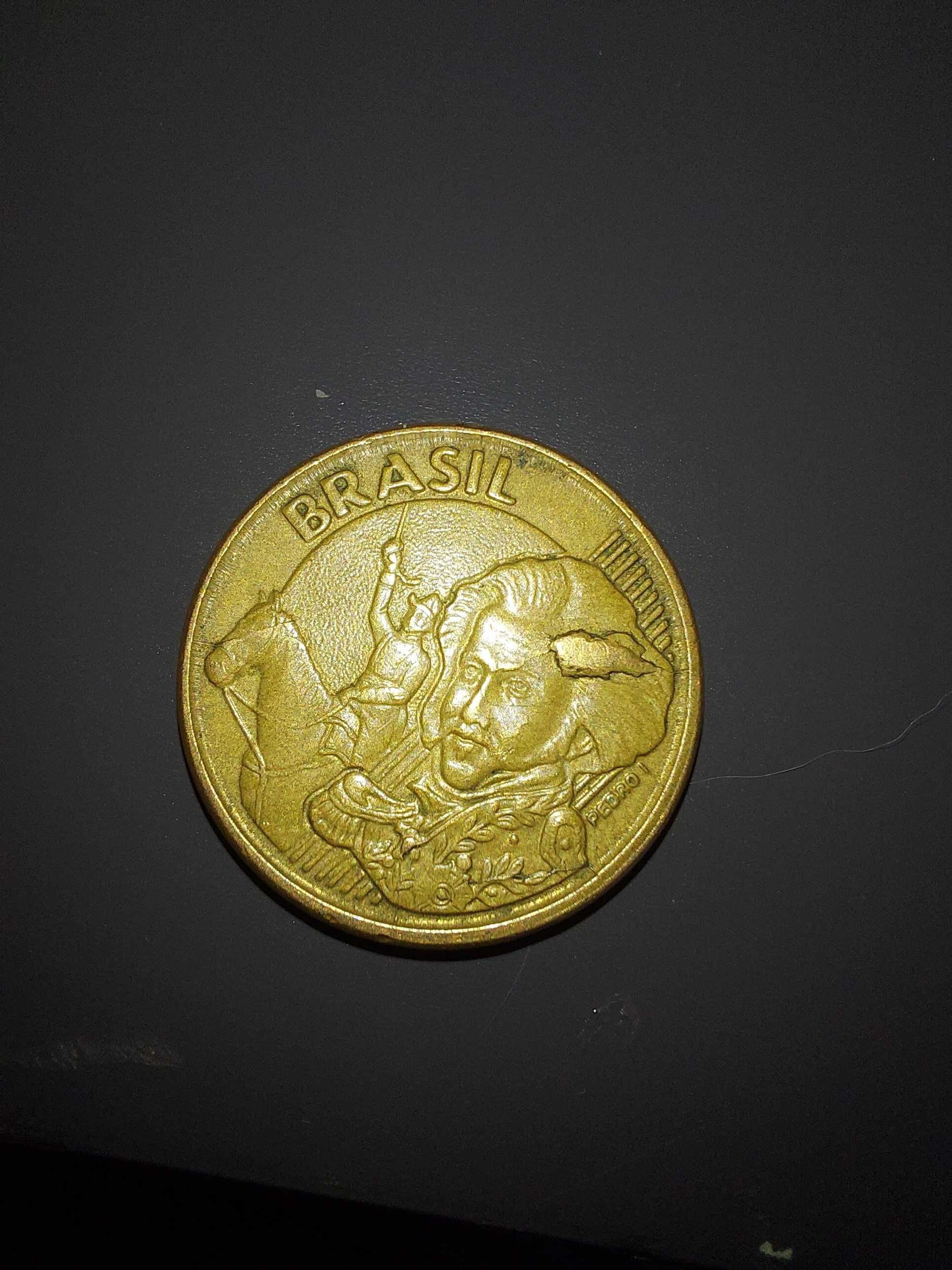 Moeda Brasil 10 centavos 2003 erro na cunhagem